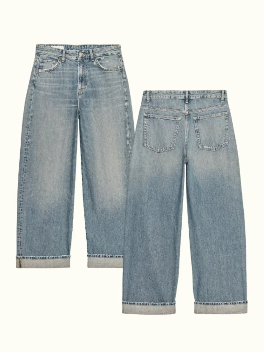 Zara TRF Baggy Cuffed Jeans - Picture 4 of 4
